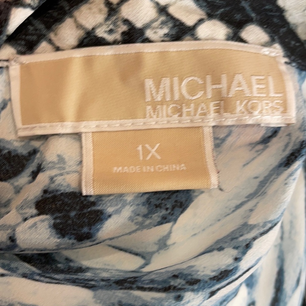 MICHAEL by Michael Kors Tie Front Blouse 2x - Picture 6 of 7